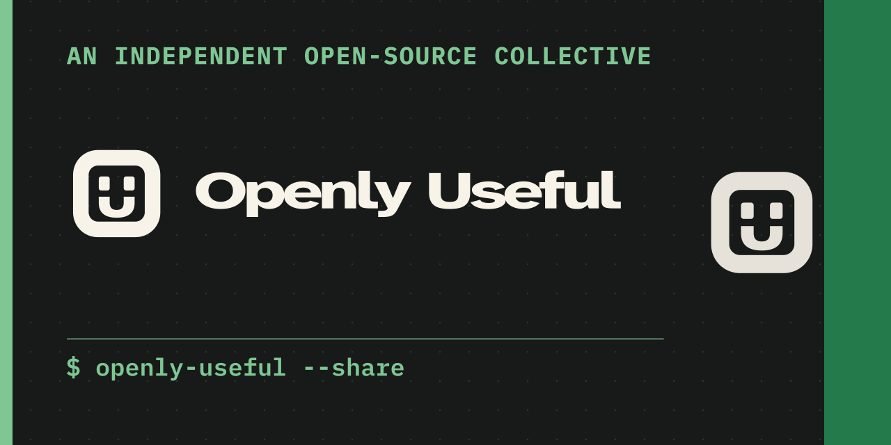 Dark Openly Useful repository preview card