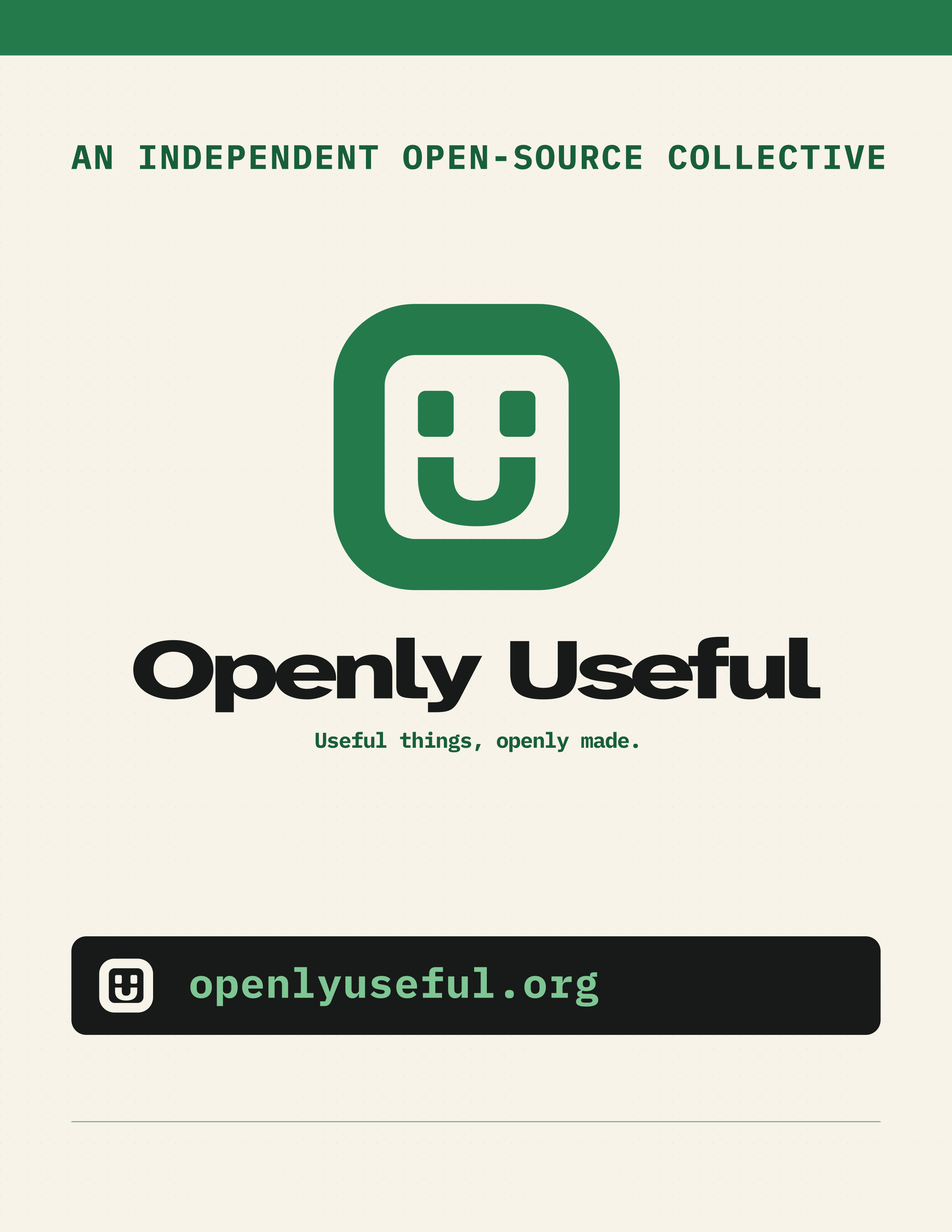 Openly Useful US Letter document cover